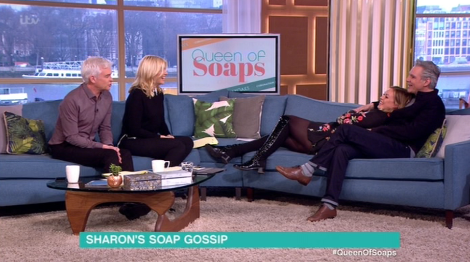  Sharon was very excited to meet Michael on This Morning