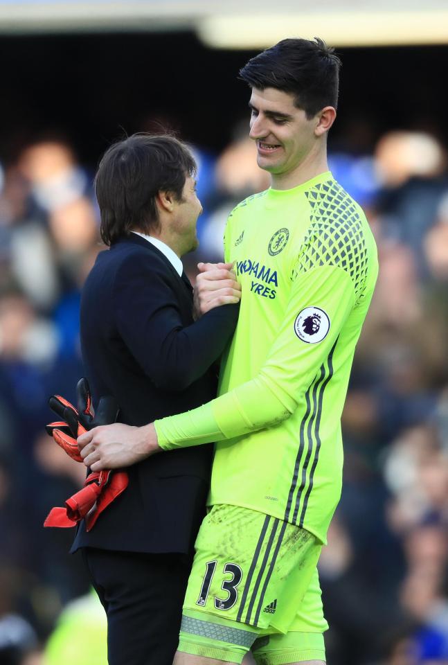  Thibaut Coutois' amazing weekend started with Chelsea's 3-1 win over Arsenal on Saturday afternoon