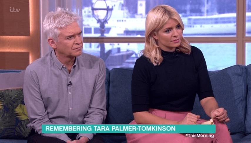  Holly Willoughby opened up about the many moments of kindness she was shown by the late socialite Tara Palmer-Tomkinson