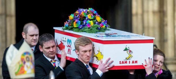  Katie was laid to rest at York Minster in a Dr Seuss-themed coffin