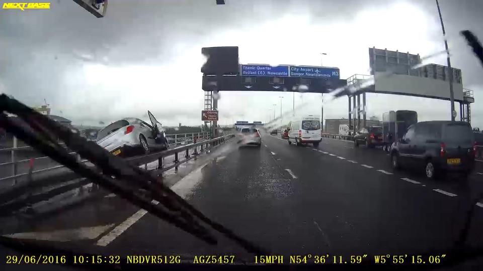  Dashcam footage has been released showing some dodgy attempts at road manoeuvres