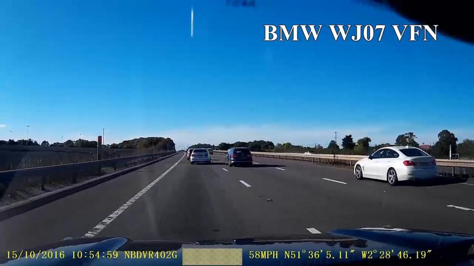  The website has released the footage as part of a dashcam giveaway competition