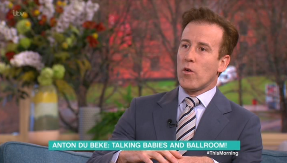  Anton du Beke spoke about the names he'd like to give his twins