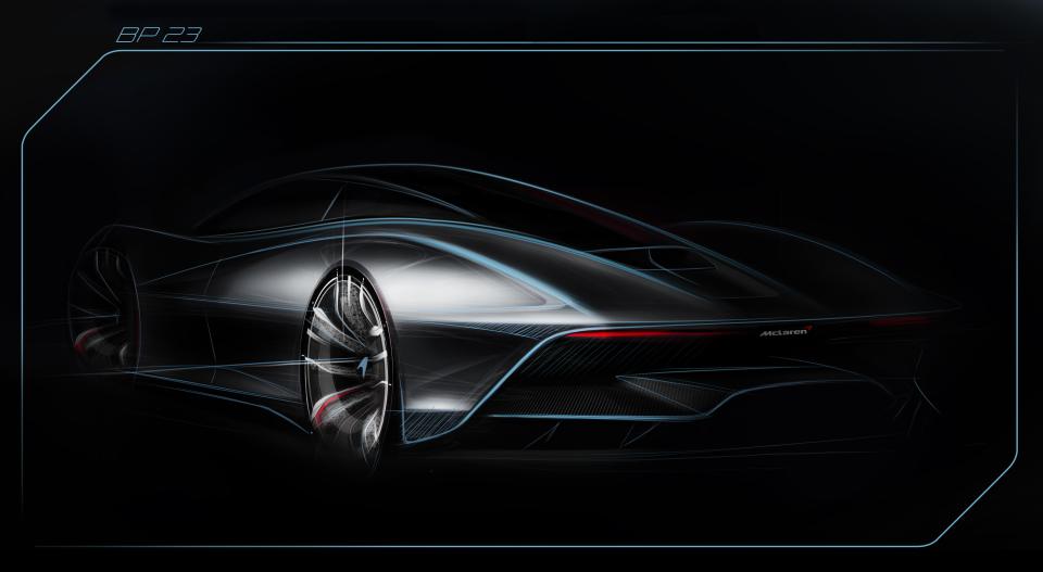 McLaren's sketch of the BP23 Hyper-GT