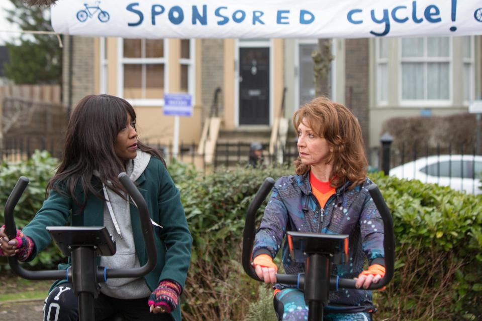 EastEnders: Raising money for the fayre and bolstering community spirit with a sponsored bike ride should be exactly what’s needed in Walford