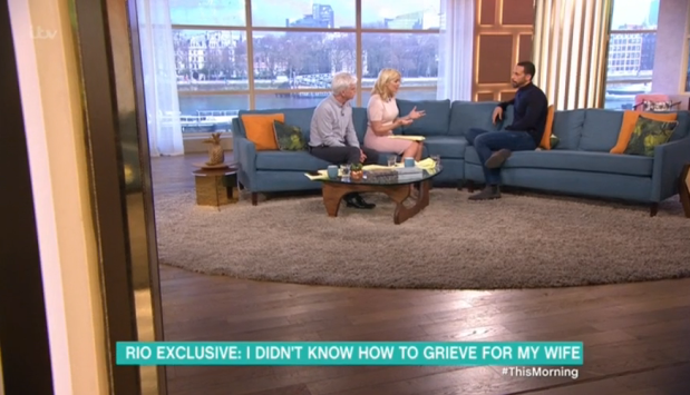  The former professional footballer bravely spoke to Holly Willoughby and Phillip Schofield on today's edition of This Morning