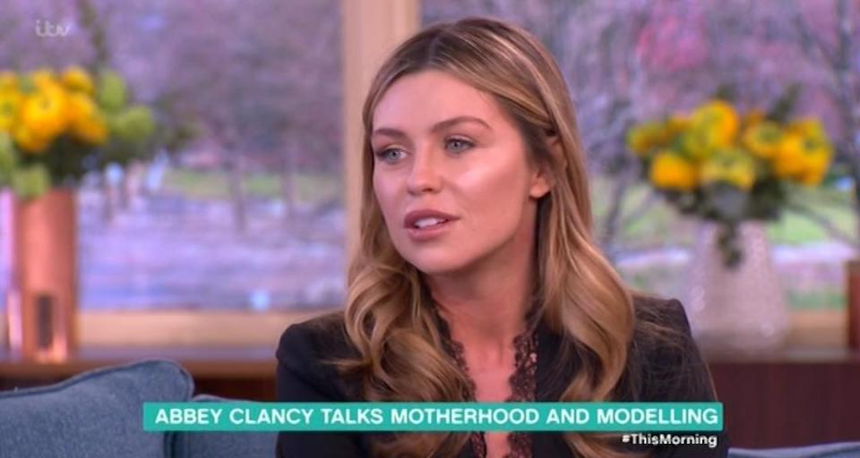  Abbey Clancy was on the show to discuss Britain's Next Top Model