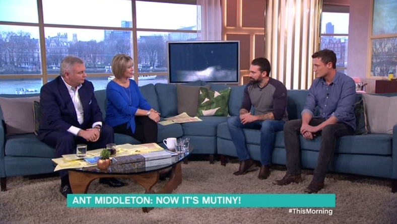  Ant made the admission to This Morning hosts Ruth Langsford and Eamonn Holmes