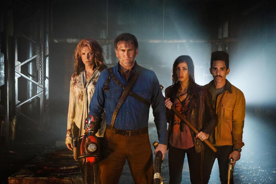 Exclusive shows free with the service include the comedy horror Ash Vs. Evil Dead (above), Kingdom and the romcom Billy And Billie