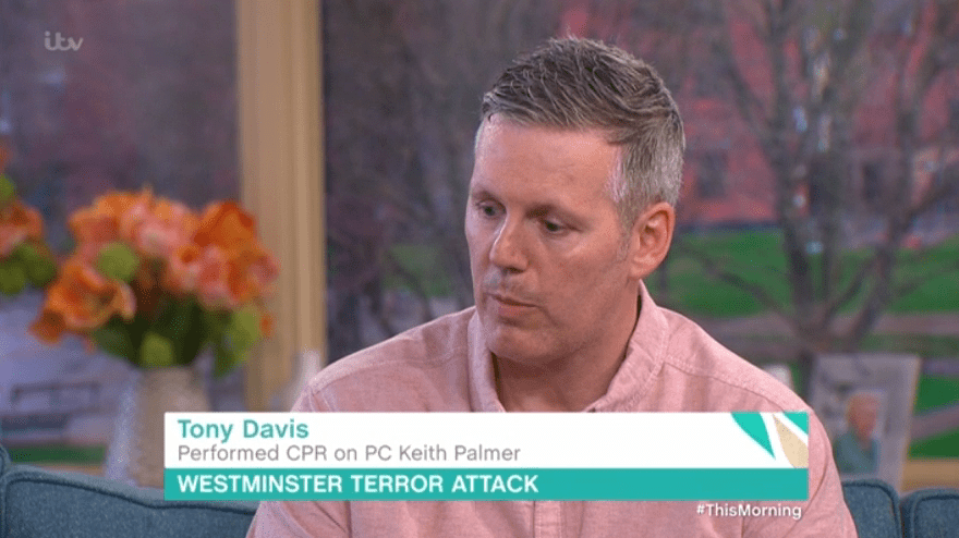  Tony Davis tried to save Keith Palmer's life