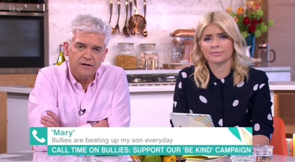  Holly and Phil were horrified when a mum said her 11-year-old son wants to die over being bullied at school