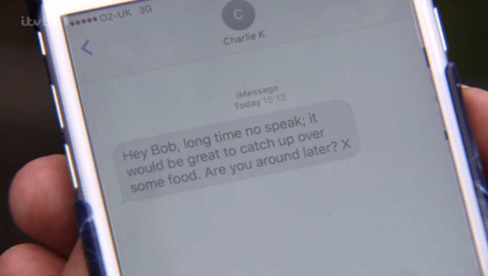  Charlie King texted Bobby Norris to have a catch-up for the first time in years