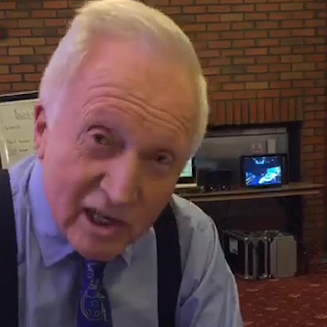  Journalist-turned-rapper David Dimbleby lays down some beats