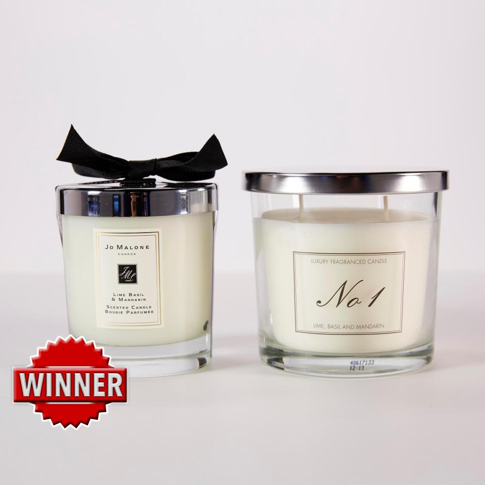  Jo Malone’s candle was the winner here as it melted evenly and has a more powerful scent