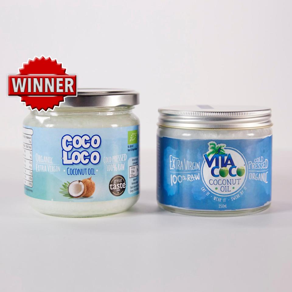  Aldi’s coconut oild is the winner here as it is indistinguishable from the branded oil