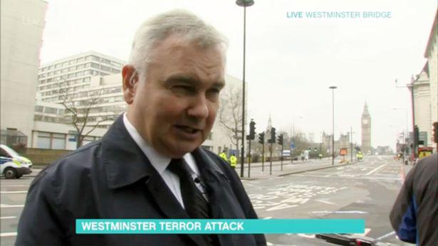  Eamonn Holmes has revealed his fears for his wife Ruth Langsford during Wednesday's terror attack in London