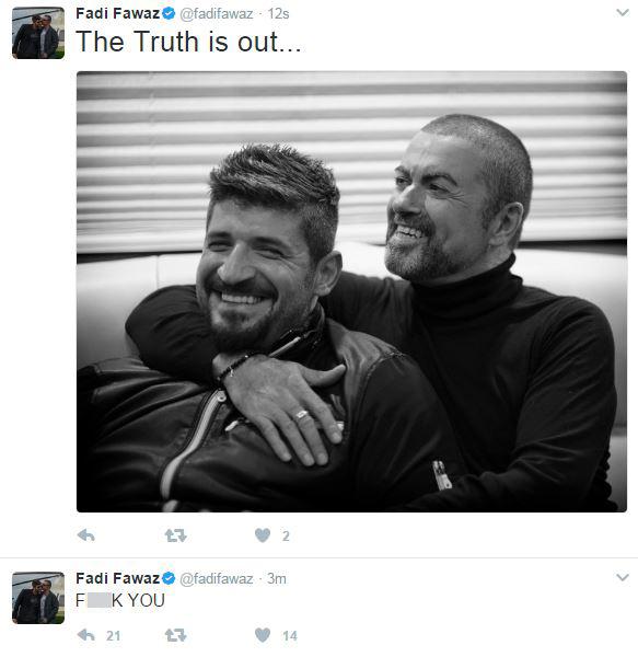  Fadi Fawaz took to Twitter after the announcement was made