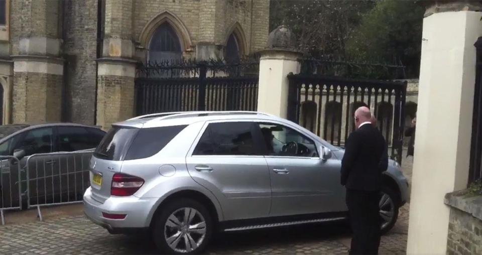  Cars were seen entering Highgate Cemetery for the service on Wednesday afternoon