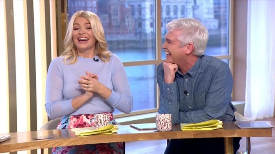  Holly Willoughby and Phillip Schofield were in hysterics due to Gino's naughty jokes