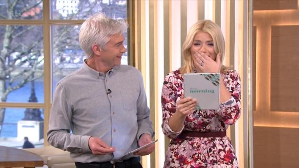  Holly Willoughby was shocked after she accidentally said 'sp**k' on This Morning