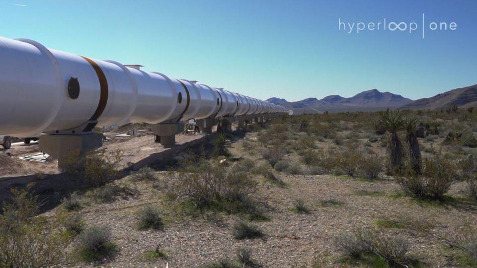  The Hyperloop One company is testing out the Devloop which will be brought to Dubai