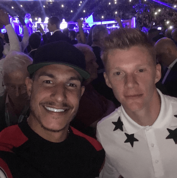  The former Hull star is a huge boxing fan and took in Kell Brook's defeat to Gennady Golovkin last year