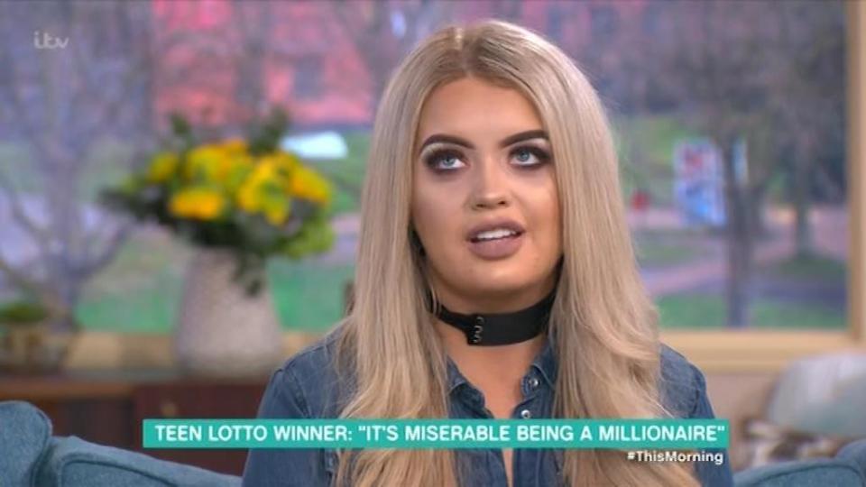  Presenter Eamonn Holmes questioned why she could win so much but not legally drink