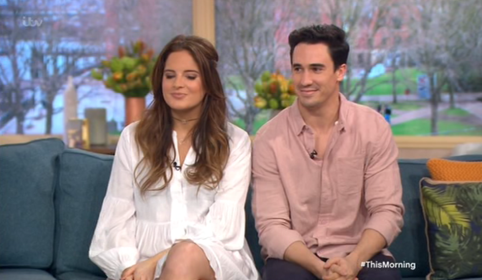  Binky Felstead and JP received a slightly startling warning about parenthood on This Morning