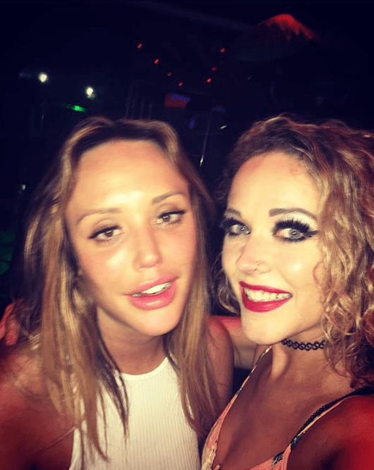  Charlotte looked worse for wear in this picture shared by Nikki on Facebook