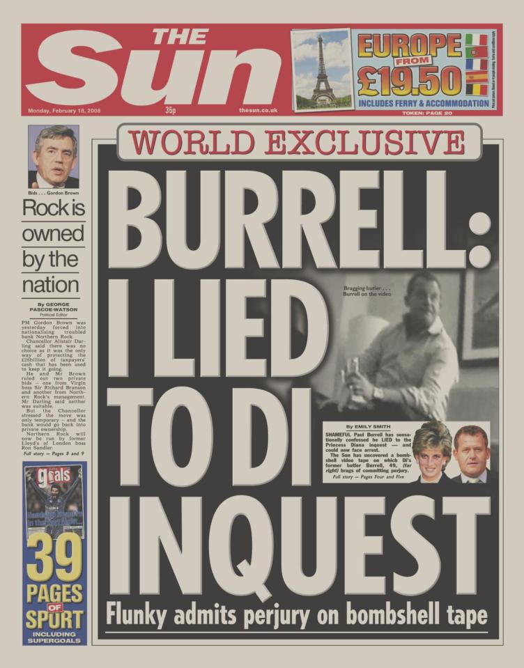  Our world exclusive . . . Paul Burrell 'admits perjury on bombshell tape'