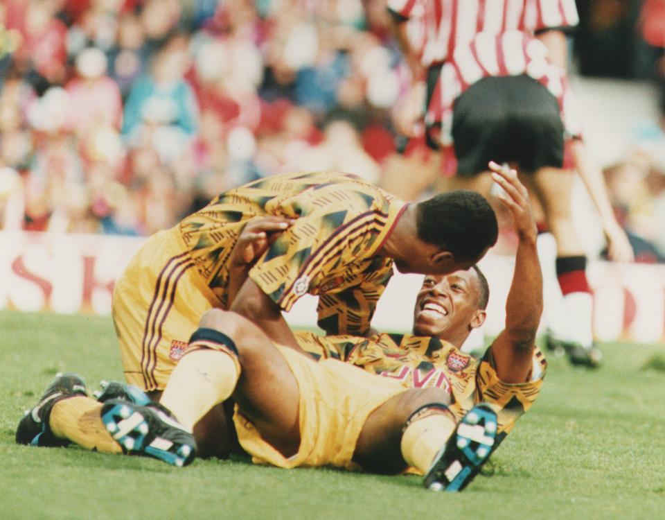  Ian Wright and David Rocastle both enjoyed success at Arsenal and grew up with each other