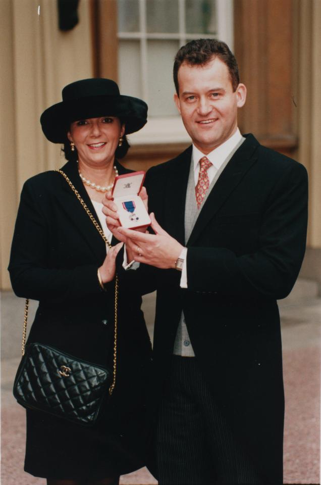  Married for 32 years . . . Paul Burrell with Maria as he gets medal for service to Royal Family