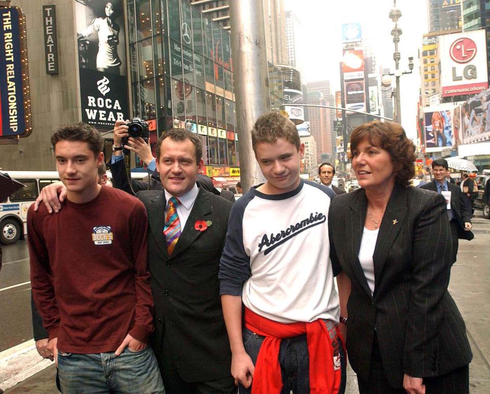  Family trip . . . Paul Burrell, Maria and their two sons