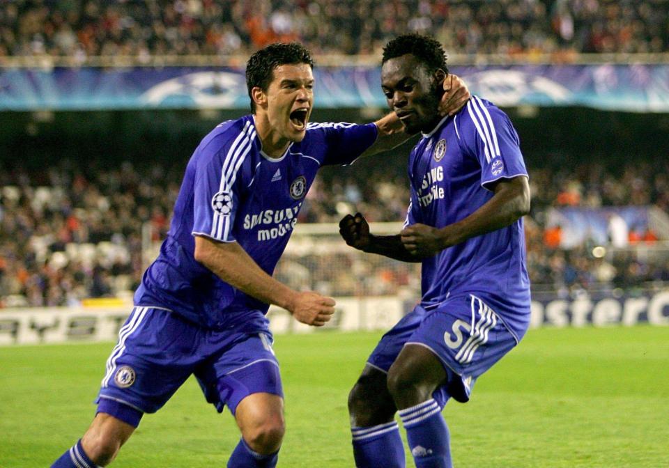 Michael Essien was the unlikely Chelsea hero in quarter-final win over Valencia