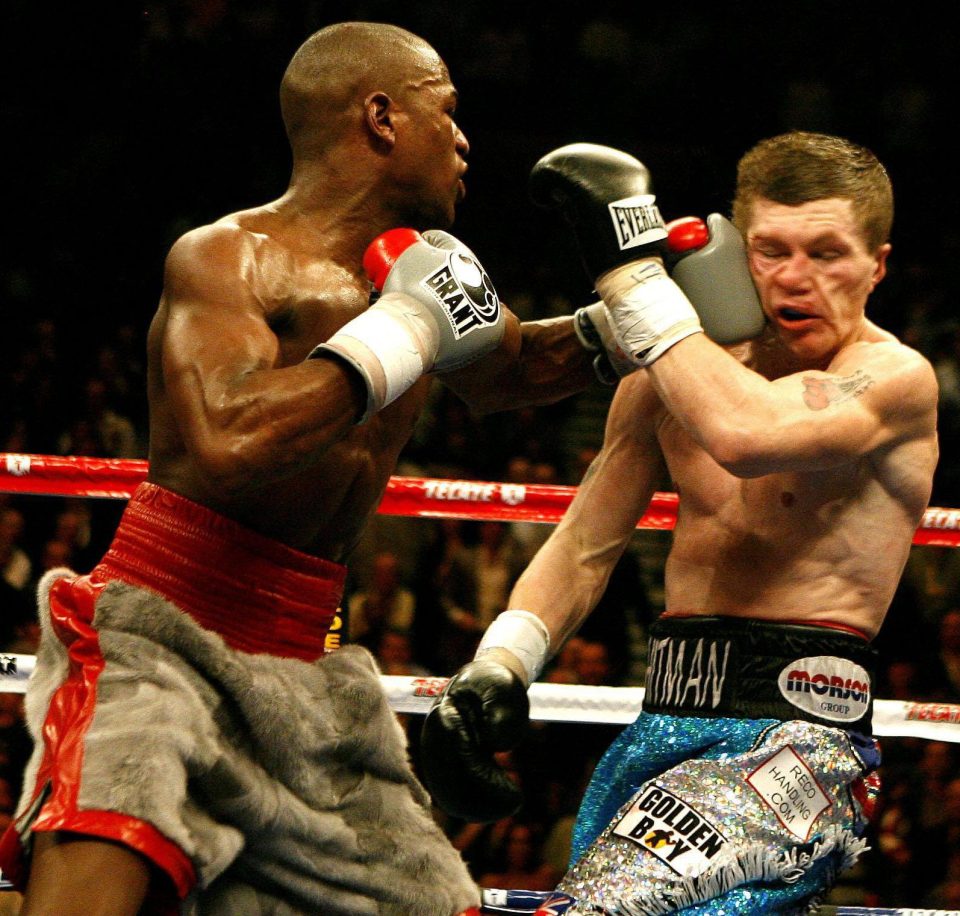 Brit Ricky Hatton was one of the heaviest victims of the 49-fight reign of American Mayweather