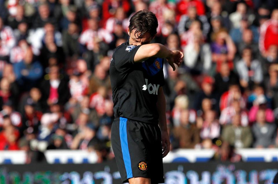 Gary Neville endured a tough few final months after a glittering career at Manchester United