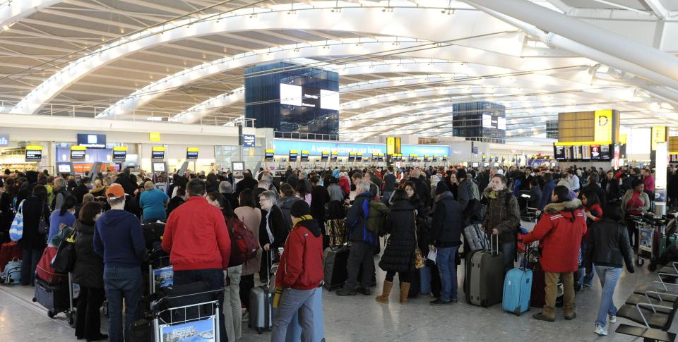 Even in a busy airport, you can keep your eyes peeled for a child in danger by watching the dynamic between them and the adult they are with 