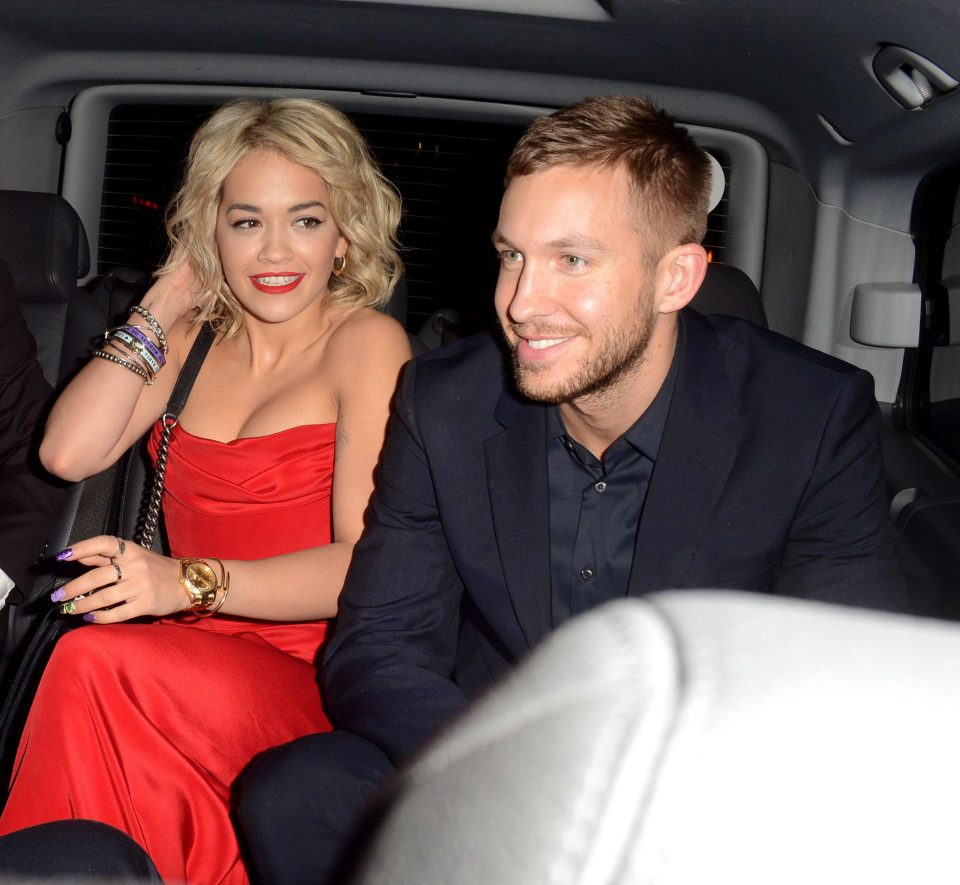 Rita Ora and Calvin Harris 