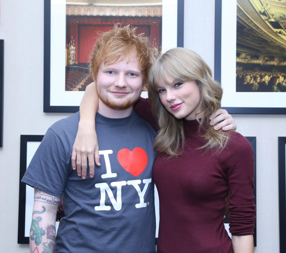  Ed and Taylor Swift are close pals