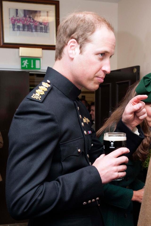  No Jagerbombs as Wills and Kate enjoy a St Patrick's day pint