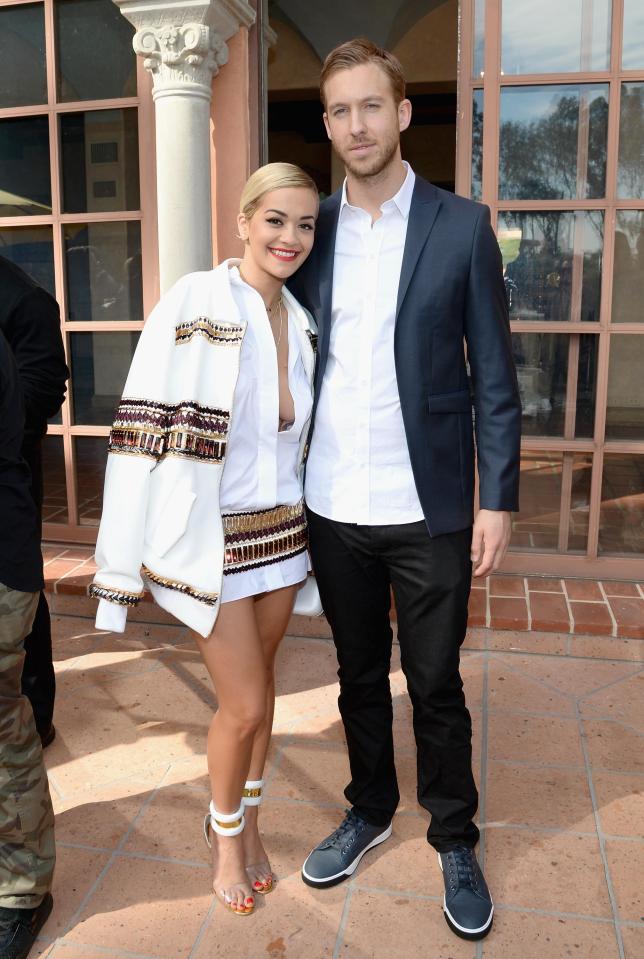 Rita Ora and Calvin Harris 