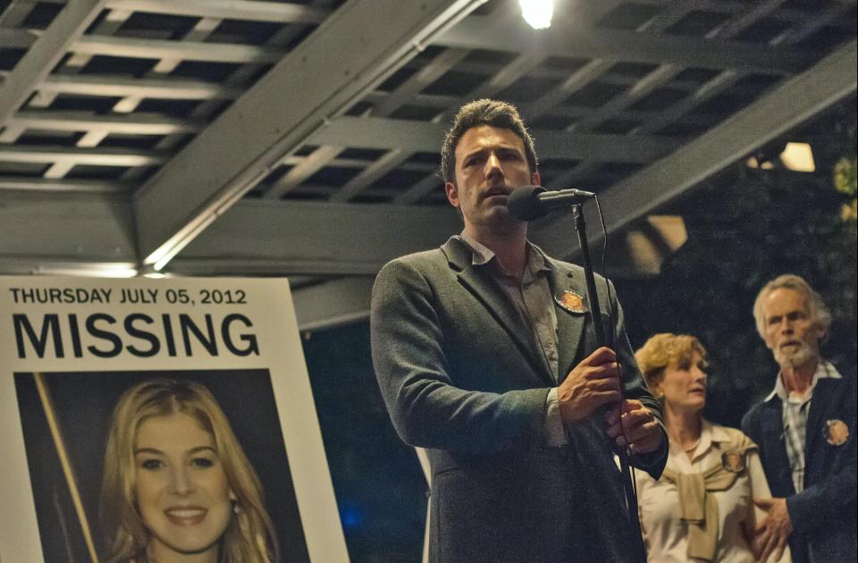  Ben Affleck in the screen version of the book Gone Girl. Huskins was wrongly accused of staging her own kidnapping by cops