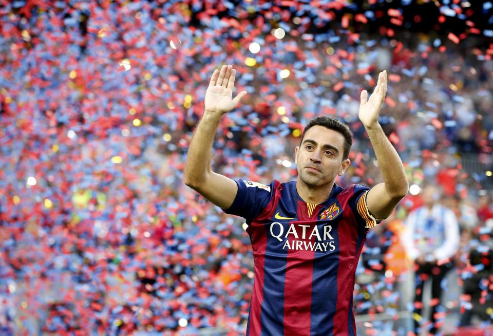 Xavi was idolised during his time at Nou Camp