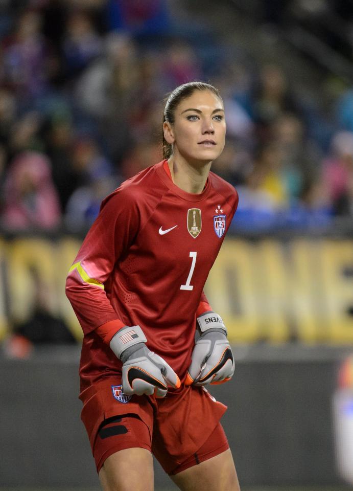  USA goalkeeper Hope Solo was another to fall victim of a picture hacking