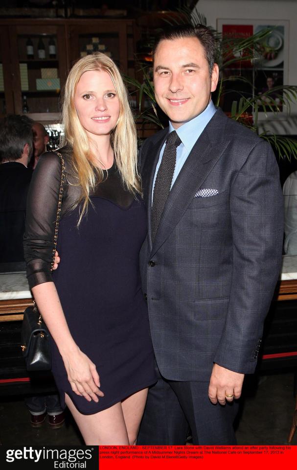  Divorced... David Walliams and Lara Stone