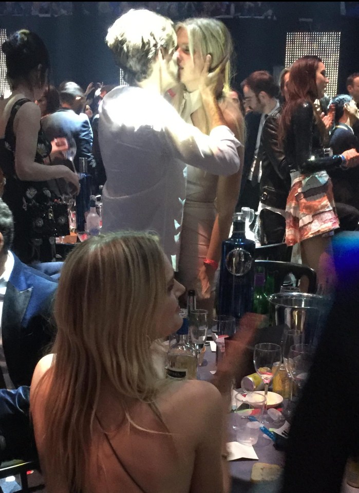 Lara was linked to Andrew Gray who she kissed at the Brit Awards