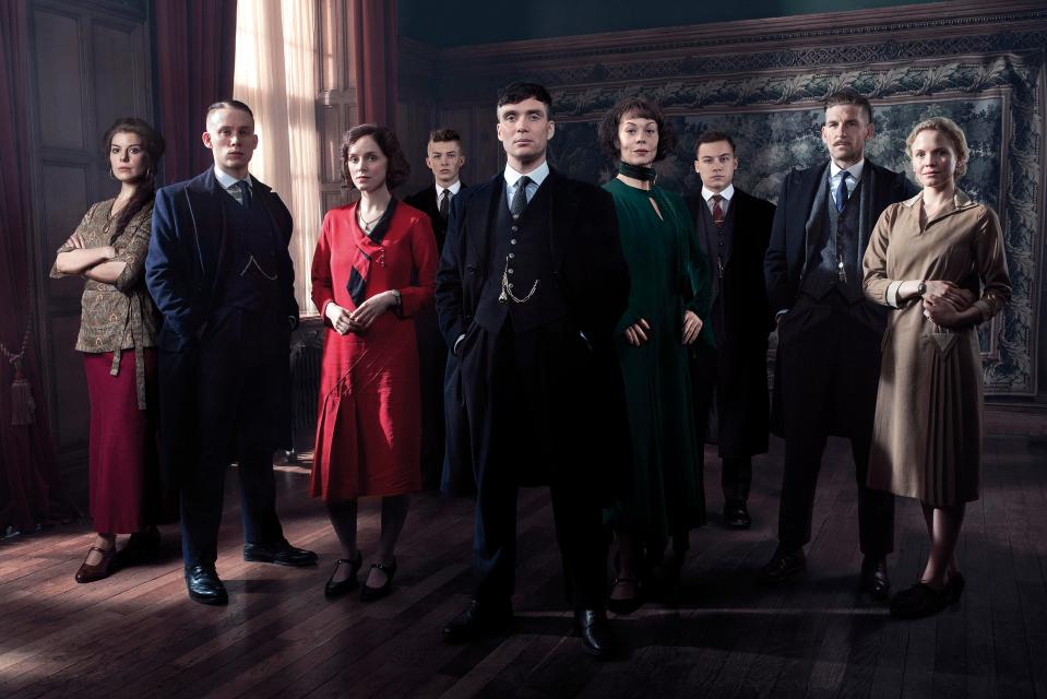  Adrien Brody will join the cast of BBC drama Peaky Blinders (series 3 cast pictured)