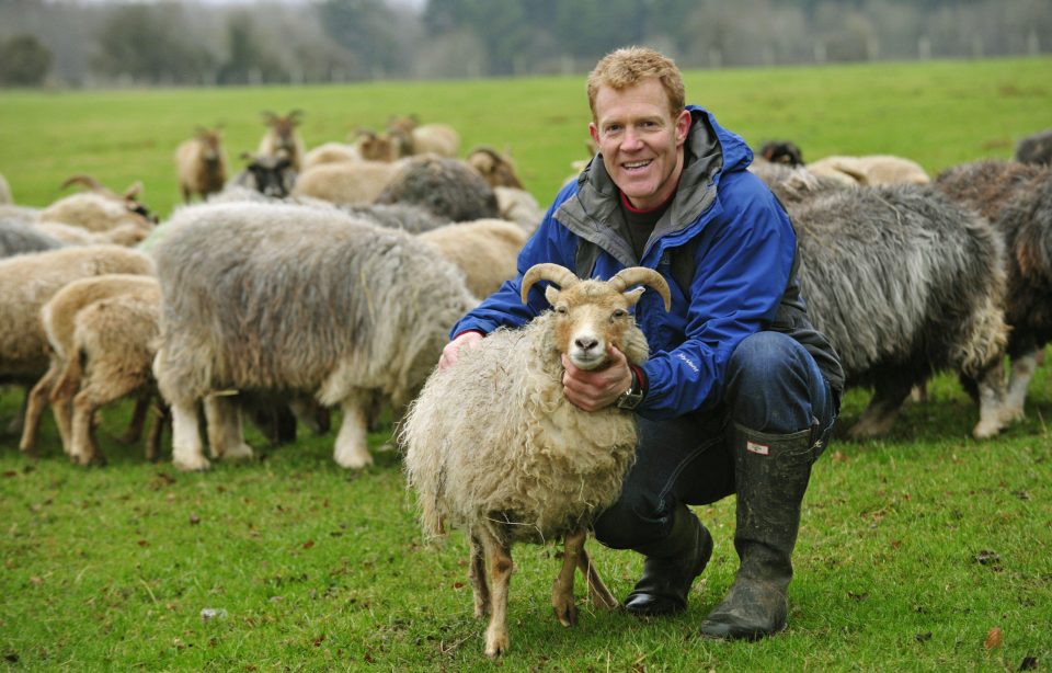  Adam says his first memory is getting knocked over by a flock of sheep