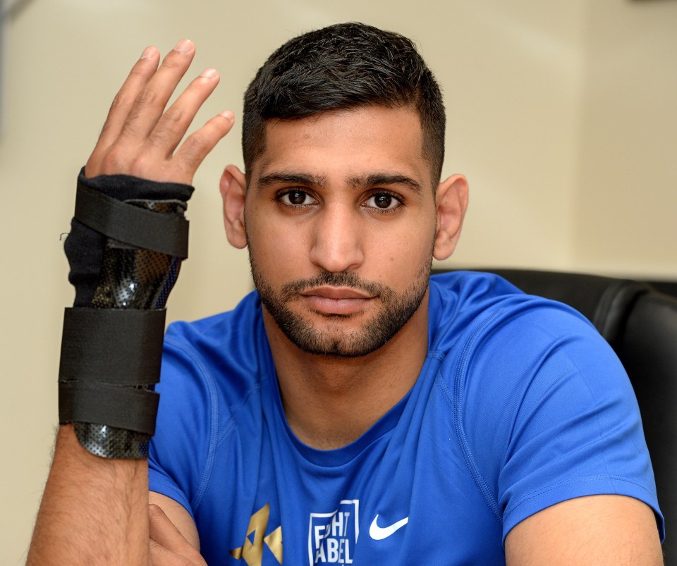 Amir Khan underwent surgery on a injury on his right hand he suffered 12 years ago in 2016