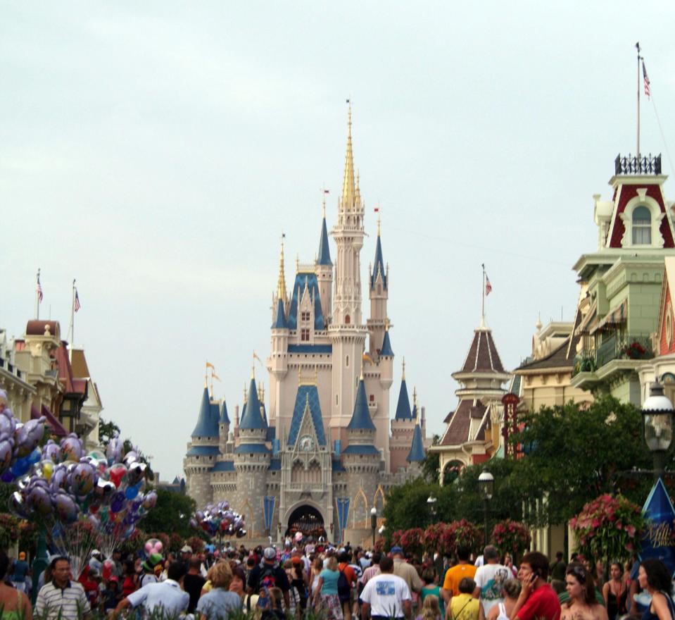 The mum said her daughters often watched videos of families being able to visit Disneyworld in Florida